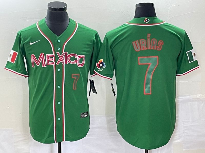 Men 2023 World Cub Mexico #7 Urias Green green Nike MLB Jersey10->more jerseys->MLB Jersey
